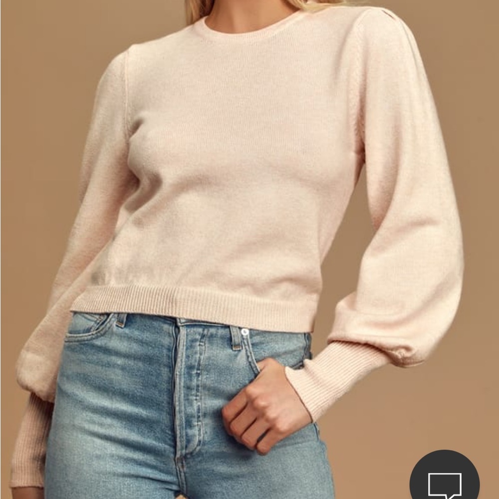 Light pink sweater from LuLus